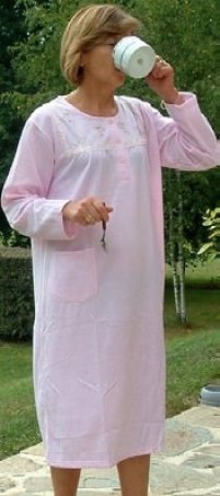 Chemise de nuit manches longues