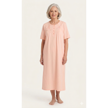 Chemise de nuit manches courtes