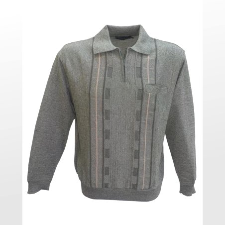 Polo manches longues maille piquée